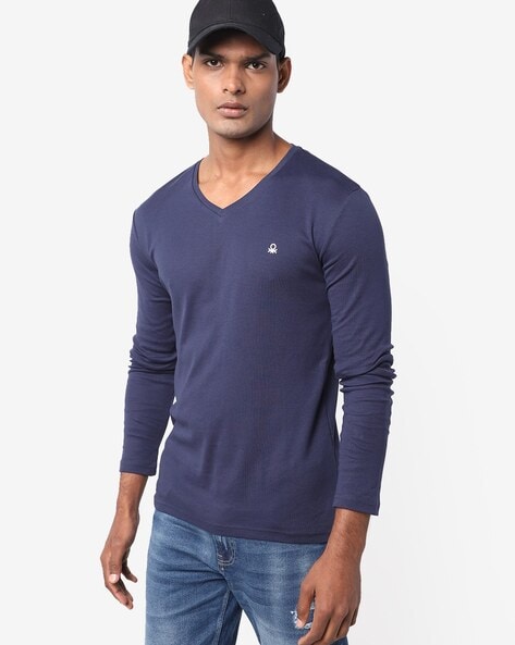 Deep V-neck shirts for men buy online