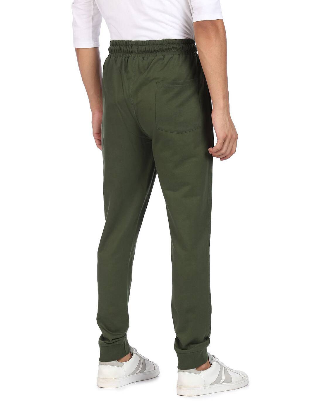 Buy Green Track Pants for Men by ARROW 