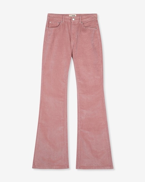 Pink Women's Cord 5 Pocket Trousers