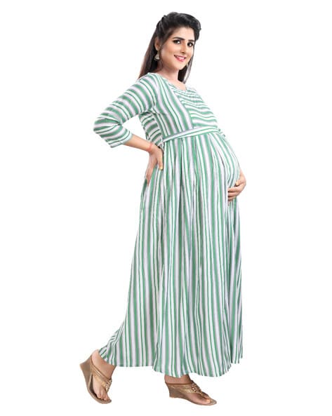 MomToBe Women's Rayon Green Maternity Dress at Rs 1349/piece, Maternity  tshirts for Women in Mumbai
