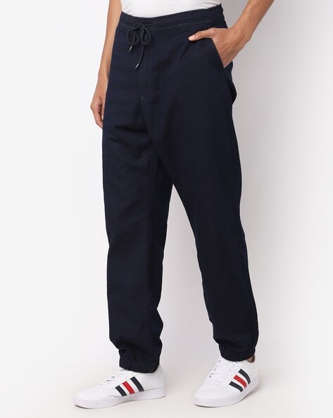 Women's Mid Rise Blue Baggy Fit Joggers – Levis India Store