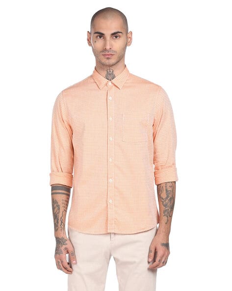 Buy Orange Shirts for Men by Ruggers 