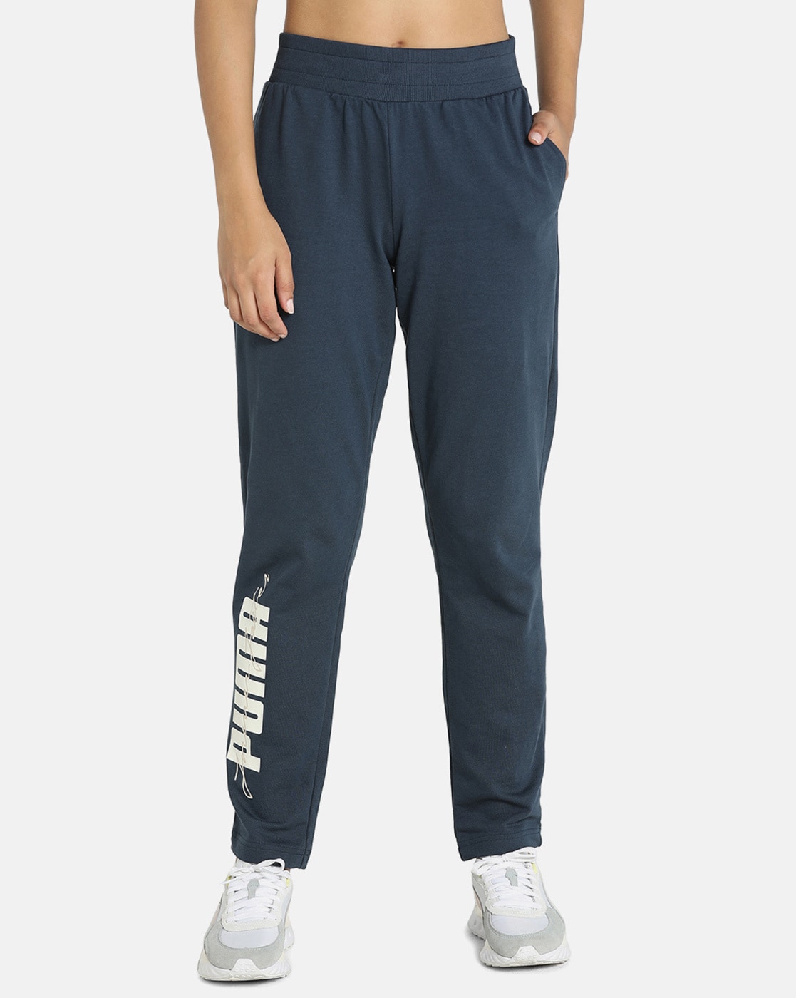 Puma Women's Relaxed Track Pants (523877_Alpine Snow : Amazon.in: Clothing  & Accessories
