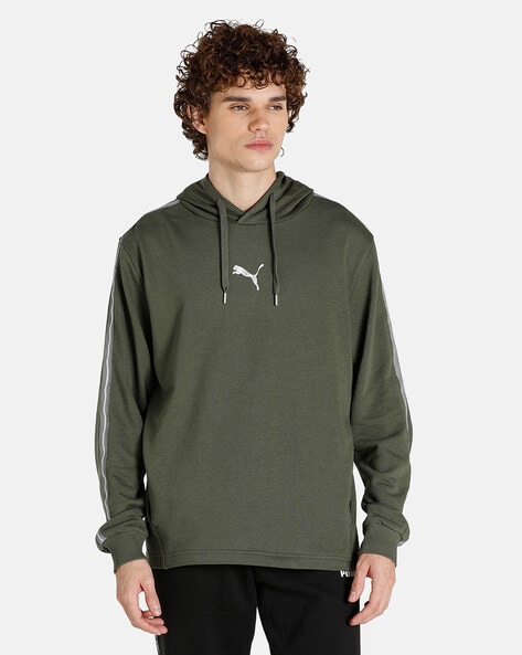 Puma olive shop green hoodie