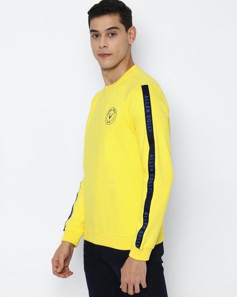 Buy Yellow Sweatshirt Hoodies for Men by ALLEN SOLLY Online