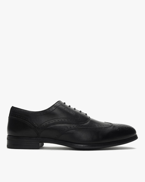 Red tape black brogue on sale shoes