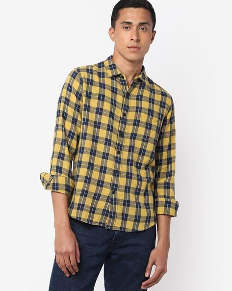 levis check shirt mens