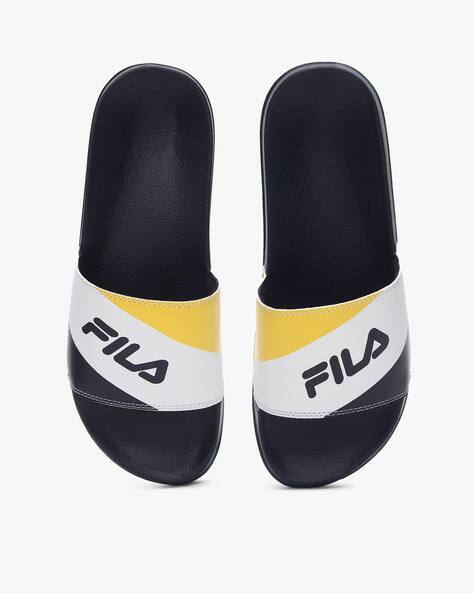 fila slippers blue