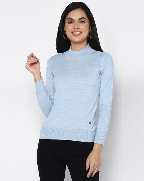 Buy Blue Sweaters u0026 Cardigans for Women by ALLEN SOLLY Online | Ajio.com