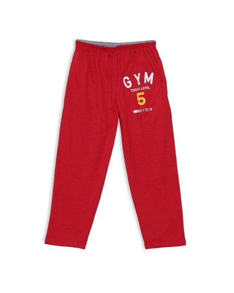 Boys red sales track pants