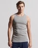 Pack of 2 Ribbed Round-Neck Vest