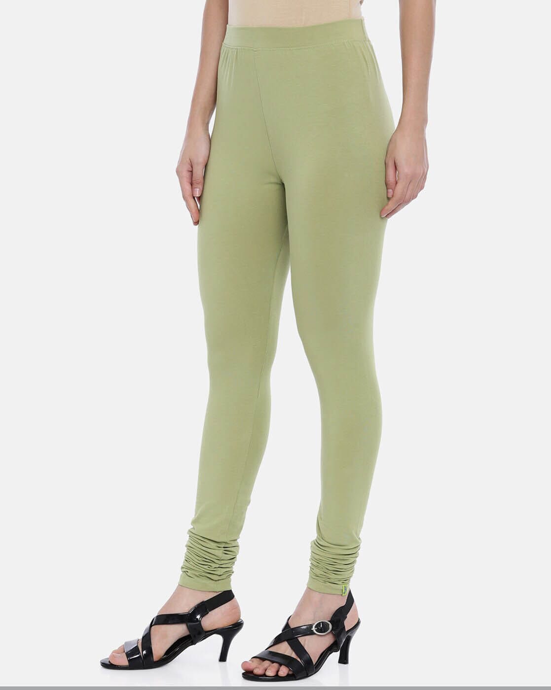 Huggy Women Mango Solid Ankle-Length Leggings (M) - Yavonne