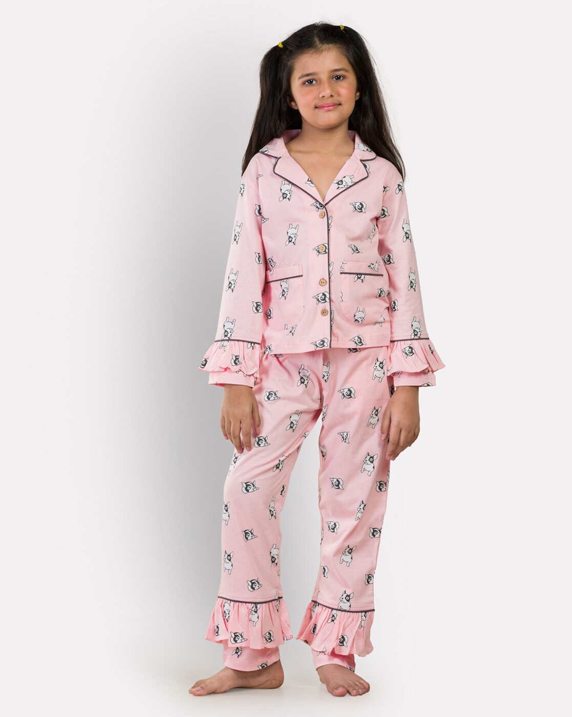 Buy Pink Nightsuit Sets for Girls by GROWING TREE Online