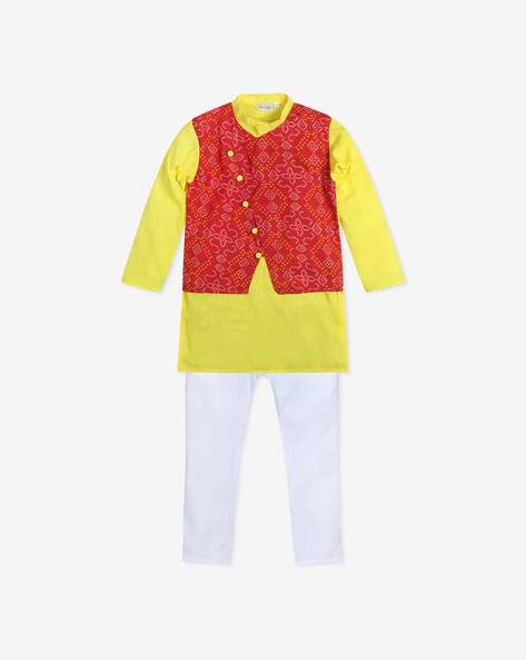 BownBee Bandani Print Twofer Kurta with Pyjamas