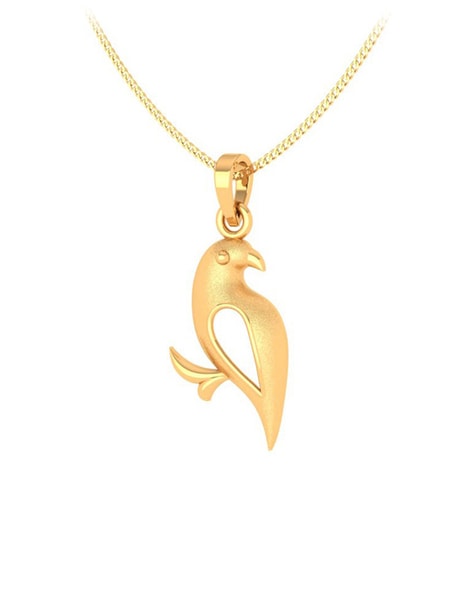 Gold Singing Bird Necklace, 24k Gold-Plated Copper