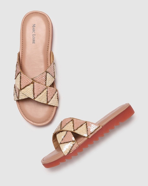 Criss cross sale flat sandals