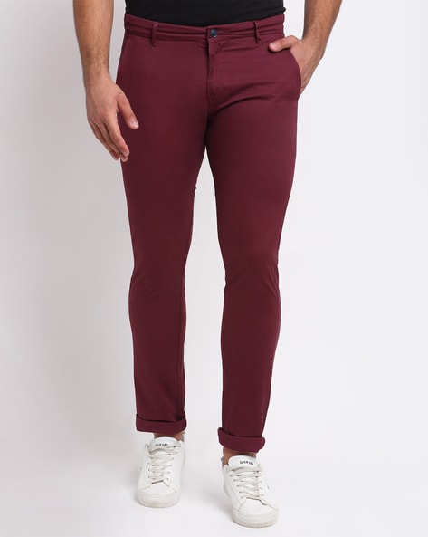 Buy Olive Trousers & Pants for Men by LA MODE Online | Ajio.com