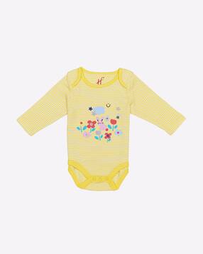 h by hamleys Striped Round-Neck Bodysuit-picture-35