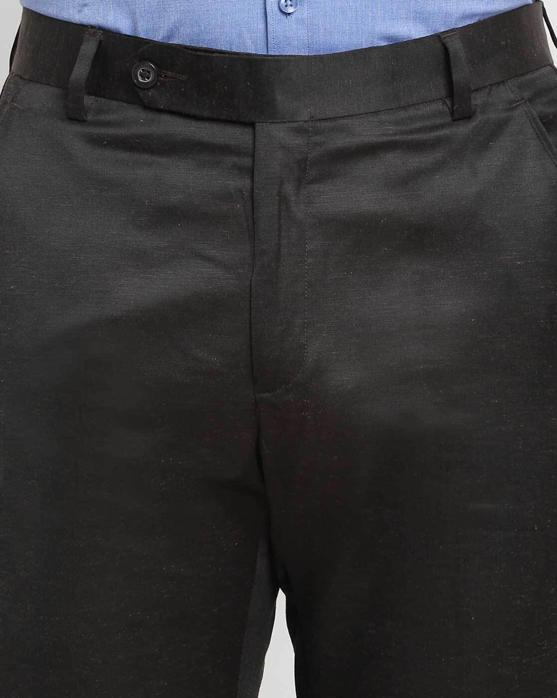 Buy La MODE Men Formal Black Trouser(LA01893_B55032-28) at Amazon.in
