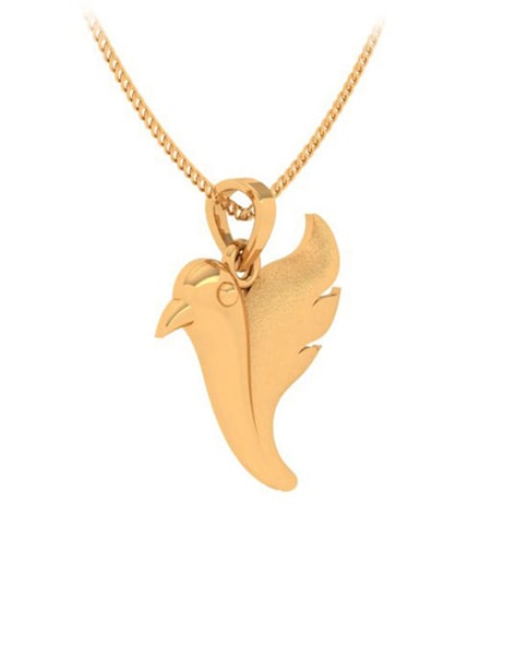 Sarah Bird Shaped Gold Color Pendant Necklace for Boys and Men : Amazon.in:  Jewellery