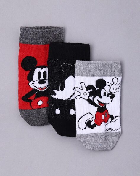 Disney Mickey Mouse Men's 5 Pack No Show Socks