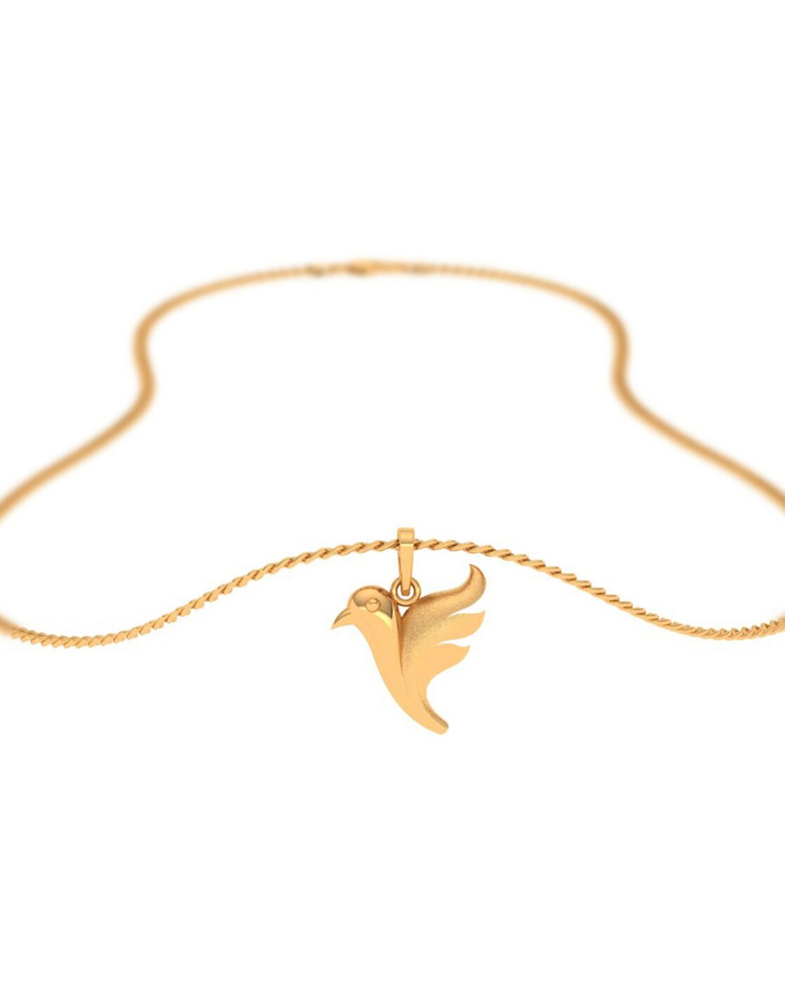 An 18K yellow gold 750‰ necklace adorned with two birds … | Drouot.com