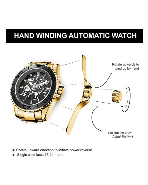 Winner Mens Automatic Mechanical Wrist Watch Skeleton Fashion Water  Resistant | eBay