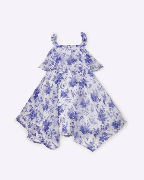 Floral Print Square-Neck A-line Dress view 2