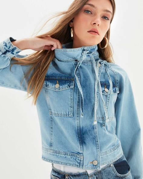 Women's Ruffle Hem Denim Jacket | Ruby Rd.