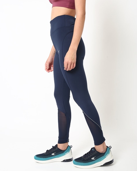 UpLift Leggings in Navy Rainbow Star Foil with Tall Band – Terez.com