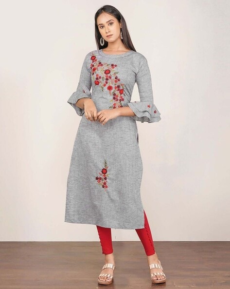 Buy Off-White Kurtis & Tunics for Women by SWADESH Online | Ajio.com