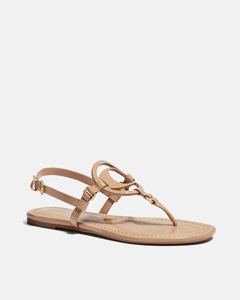 Coach t strap on sale sandal