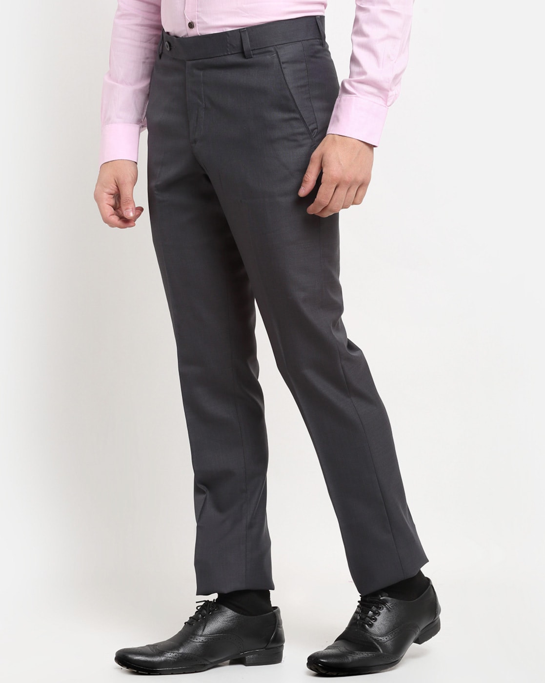 Buy Blue Trousers & Pants for Men by TAHVO Online | Ajio.com