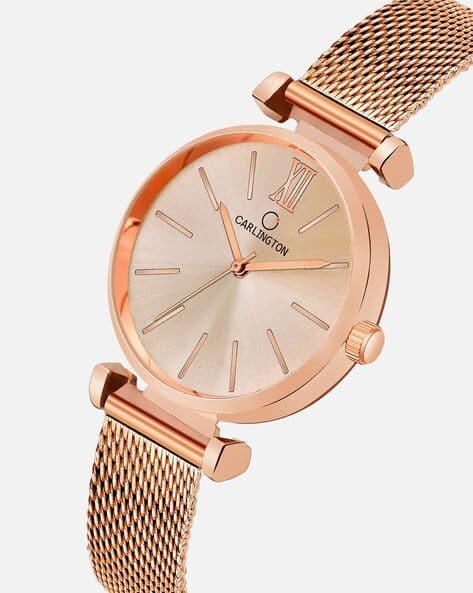 CT2016 Water-Resistant Analogue Watch with Mesh Strap