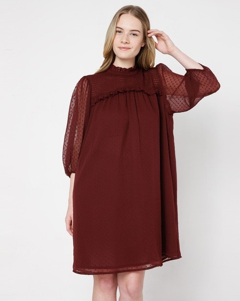 Vero moda shop maroon dress