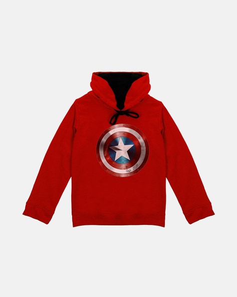 Buy Red Sweatshirts Hoodie for Boys by Marvel By Wear Your Mind