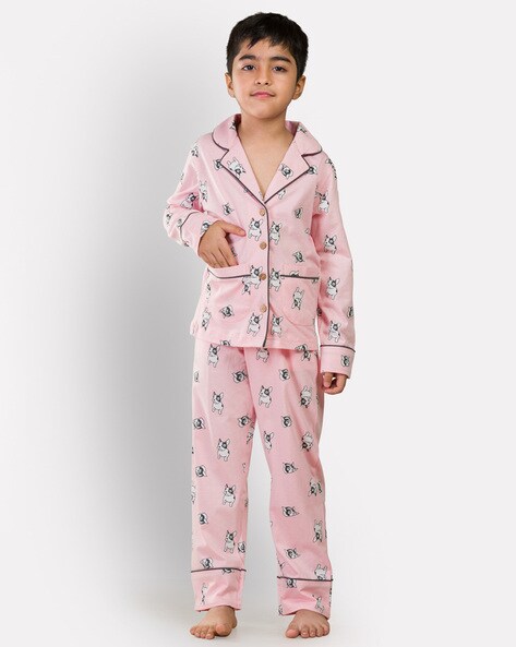Buy Pink Nightsuit Sets for Boys by GROWING TREE Online 