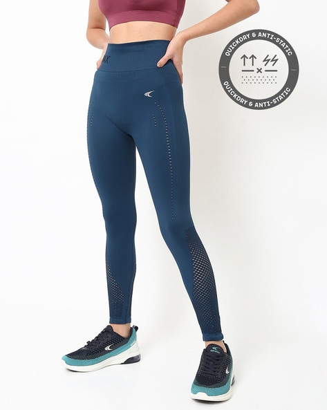 Buy Sports Leggings with Reflective Piping Online at Best Prices in India -  JioMart.