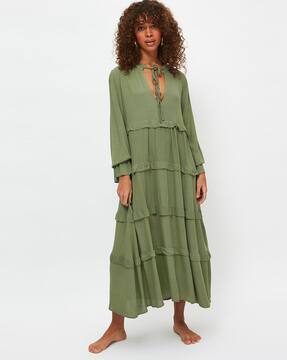 Buy Khaki Dresses for Women by TRENDYOL 