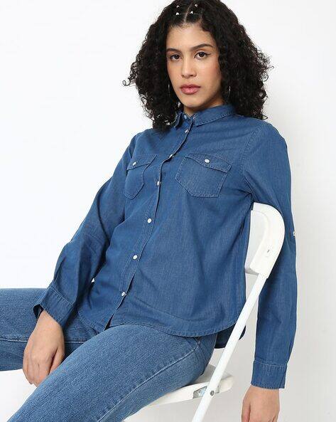 Best Offers on Womens denim shirts upto 