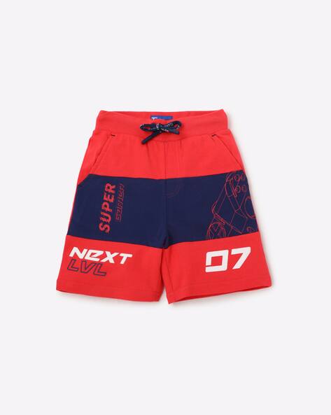 Colourblock Bermuda Shorts with Insert Pockets