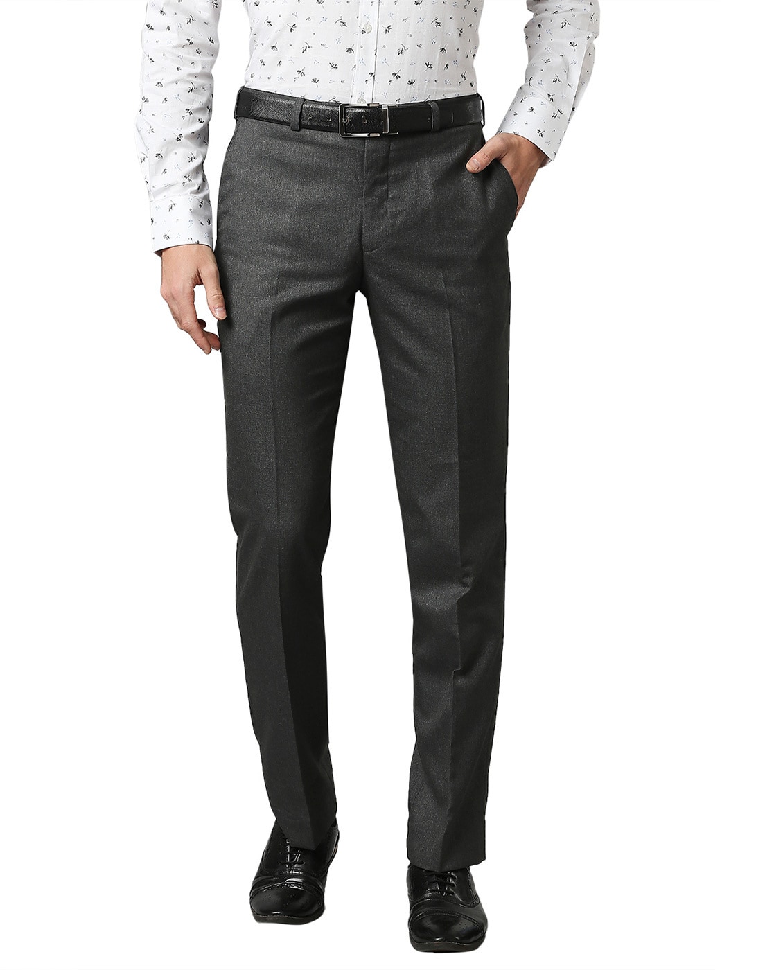 Buy Park Avenue Men Blue Solid Regular fit Regular trousers Online at Low  Prices in India  Paytmmallcom