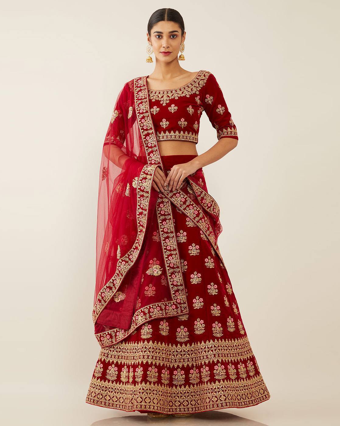Buy Maroon Lehenga Choli Sets for Women 