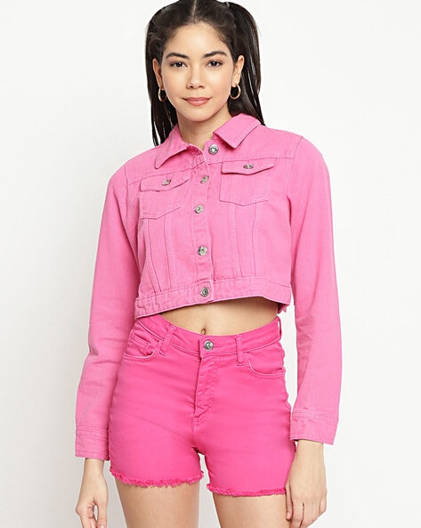 ladies short pink jackets