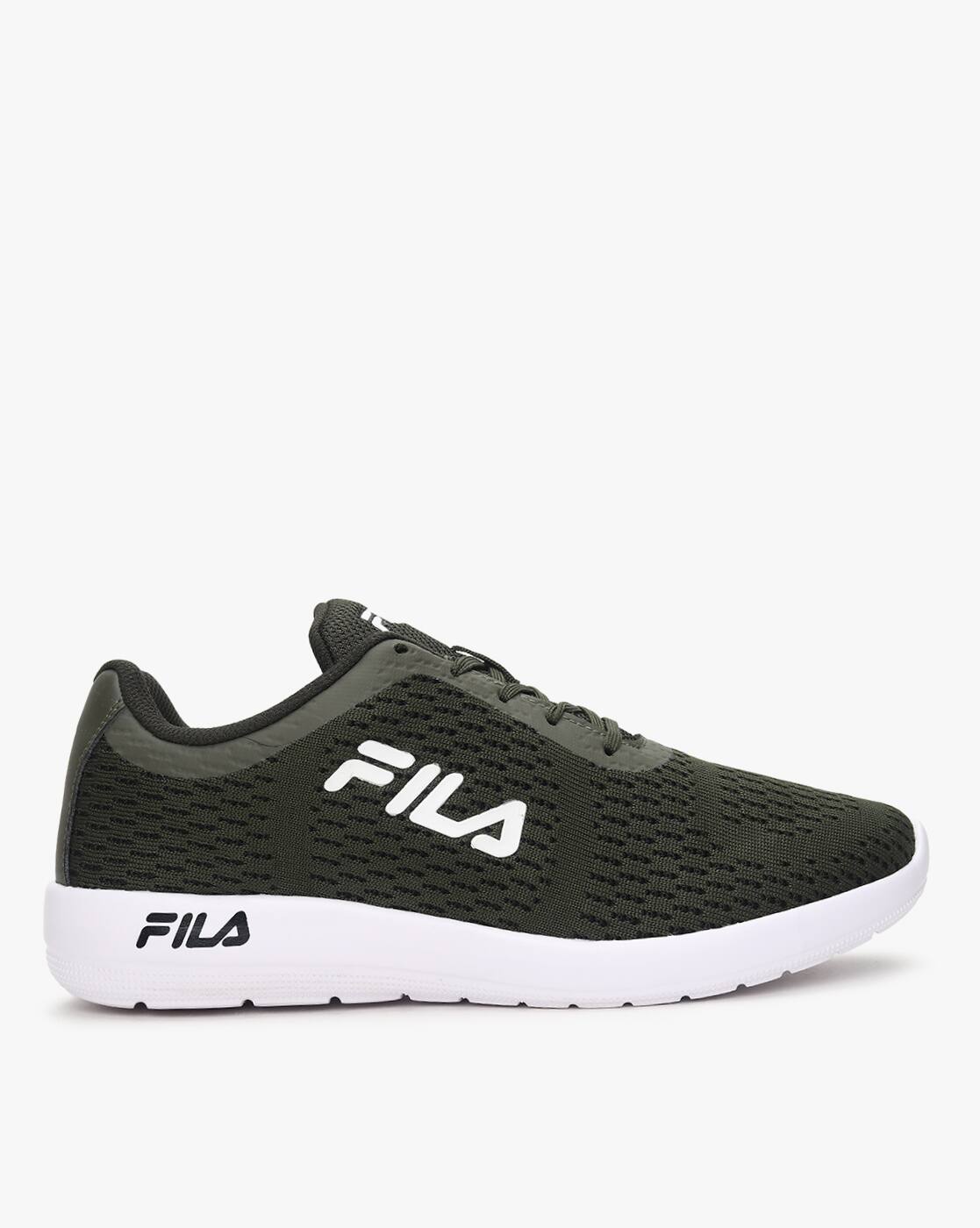 olive fila boots