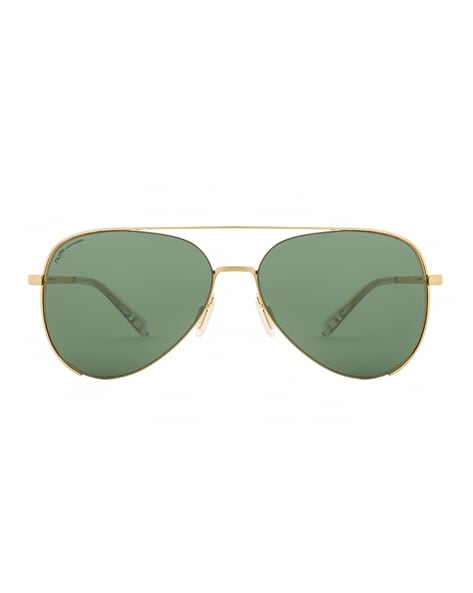 Buy Malphite Green Glass and Gold Frame Round Sunglasses – Royaltail