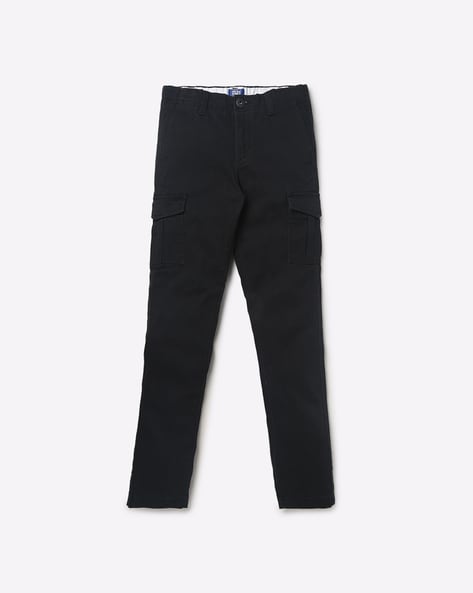 Buy Jack  Jones Men Black Anti Fit Solid Cargo Joggers  Trousers for Men  2009064  Myntra