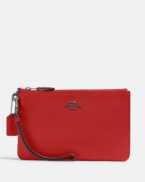 coach genuine leather wristlets