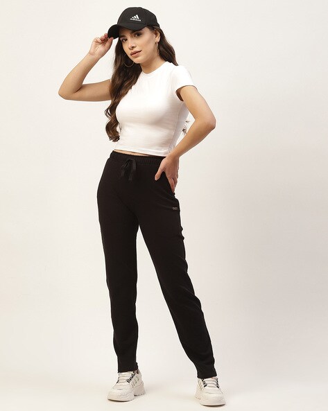 FEMEA Women Solid Straight-Fit Track Pants
