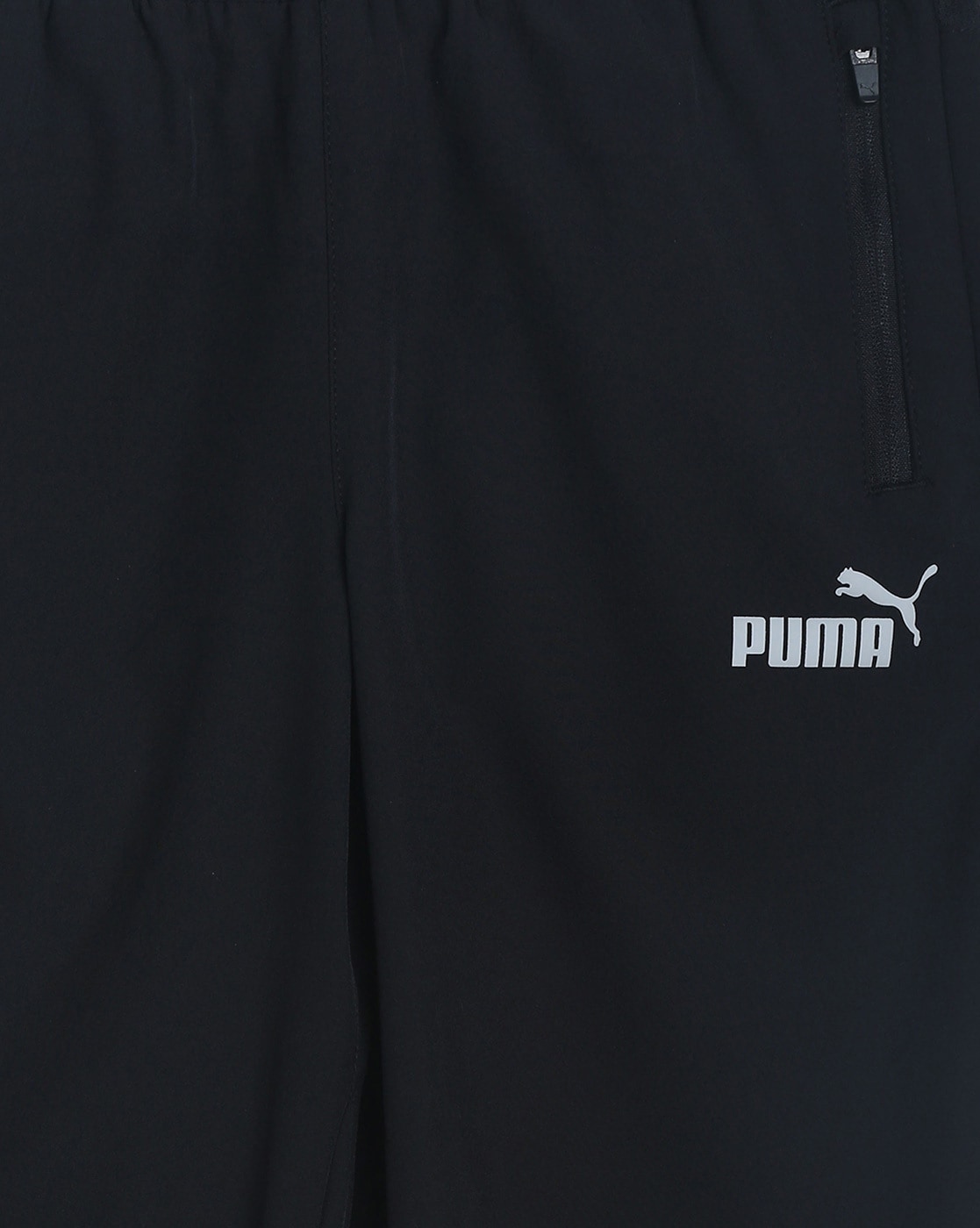 Buy Puma Black Cotton Slim Fit Track Pants for Mens Online  Tata CLiQ